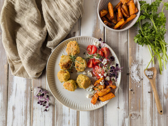 Schnelle Falafel aus Kichererbsenmehl